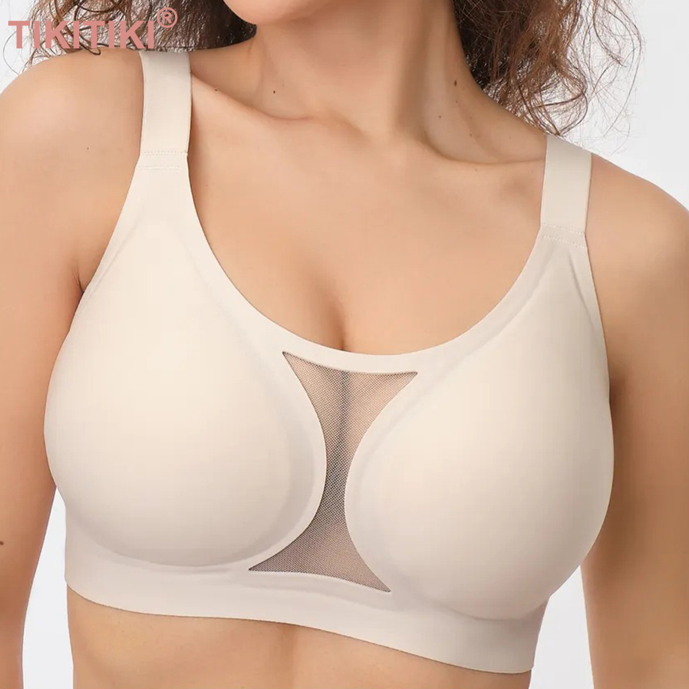 T Shirt Bra Seamless - Nahtlose Jelly-BHs ohne Bügel, stützender Push-up-BH