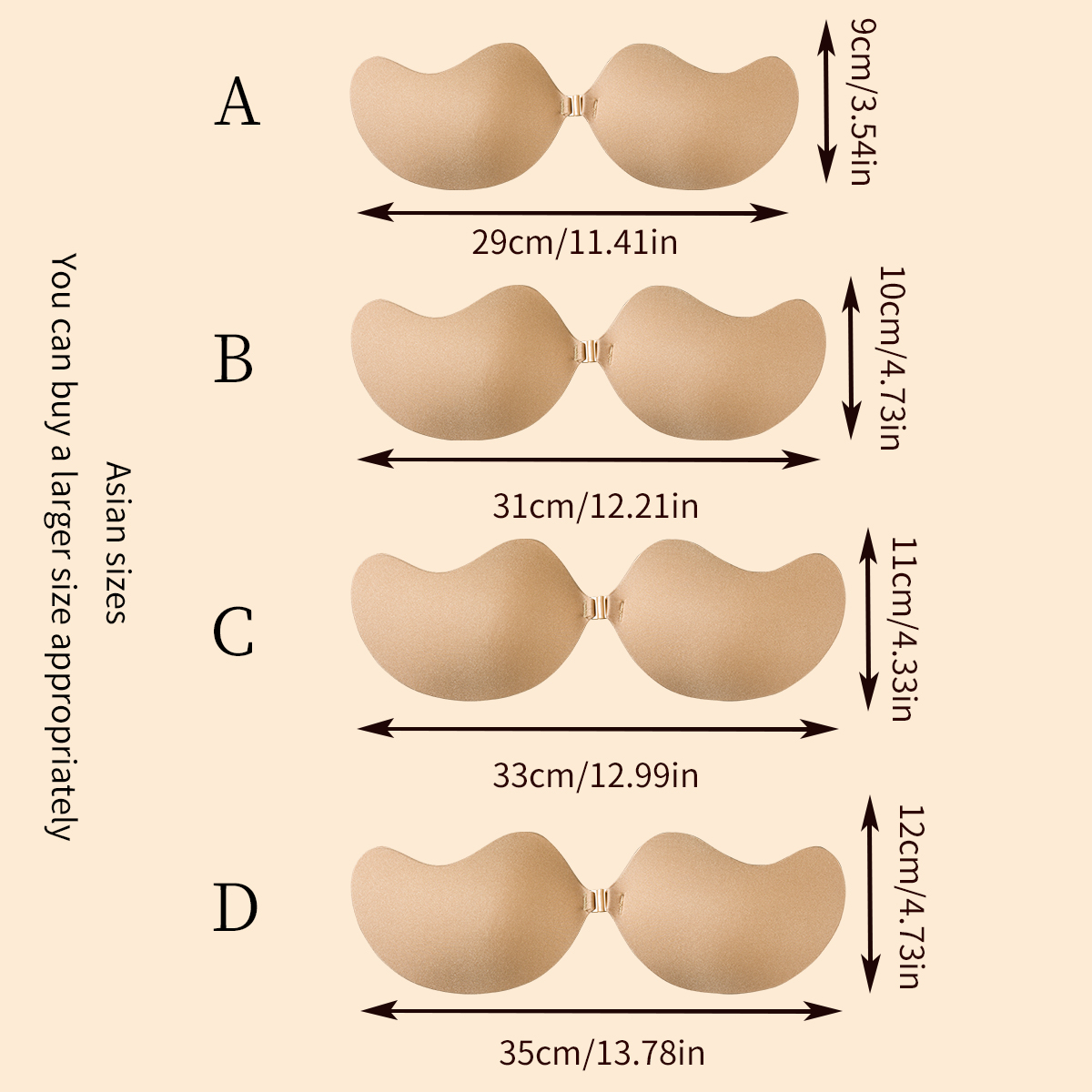 1-teiliger unsichtbarer Lift-B – Push Up Bra Silicone Bewertung und Preis