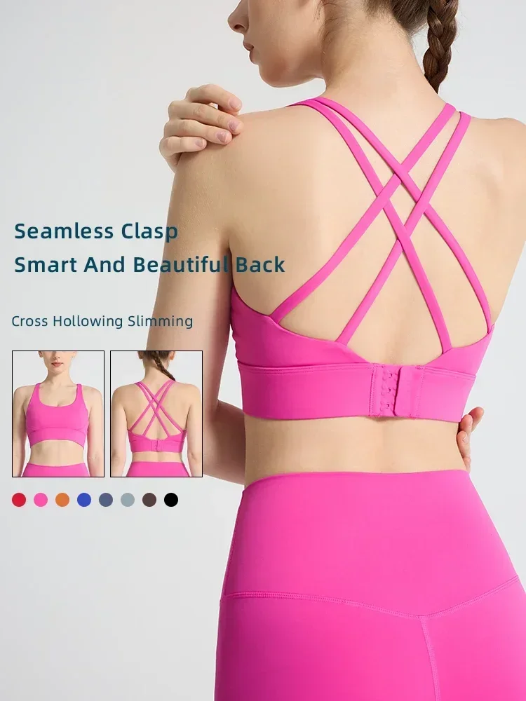 Einfarbig frauen Sport-Bh Sexy – Sports Bra Racerback Bewertung und Preis